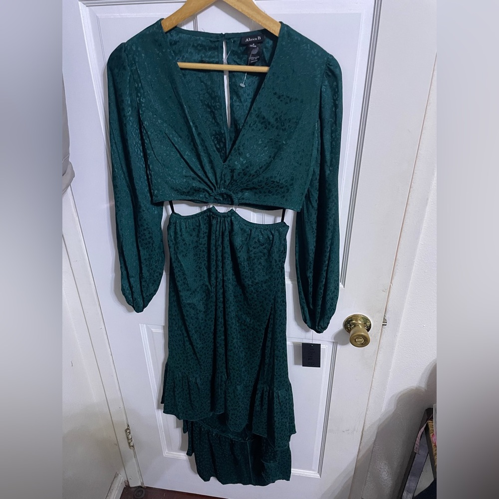 Alexa B emerald cocktail dress size 4